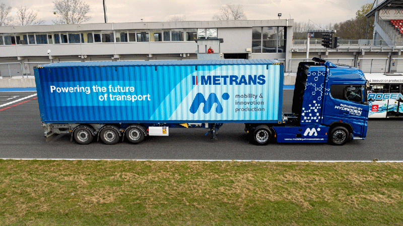 Metrans tests first hydrogen-powered vehicle in Slovakia